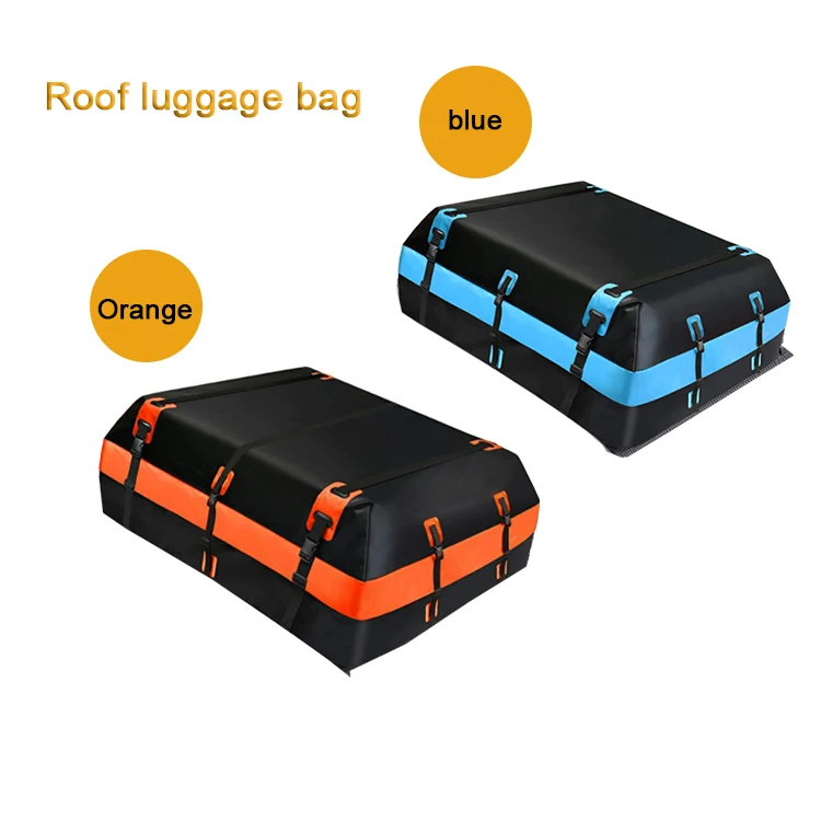 15 Cubic Feet Heavy Duty 500D Clip Grid Waterproof Vehicle Cargo Bag for All Vehicles with Or Without Racks