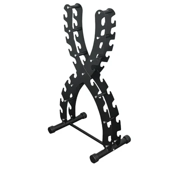 Factory Direct Wholesale Fitness Equipment Electroplated X-shaped Dumbbell Racks