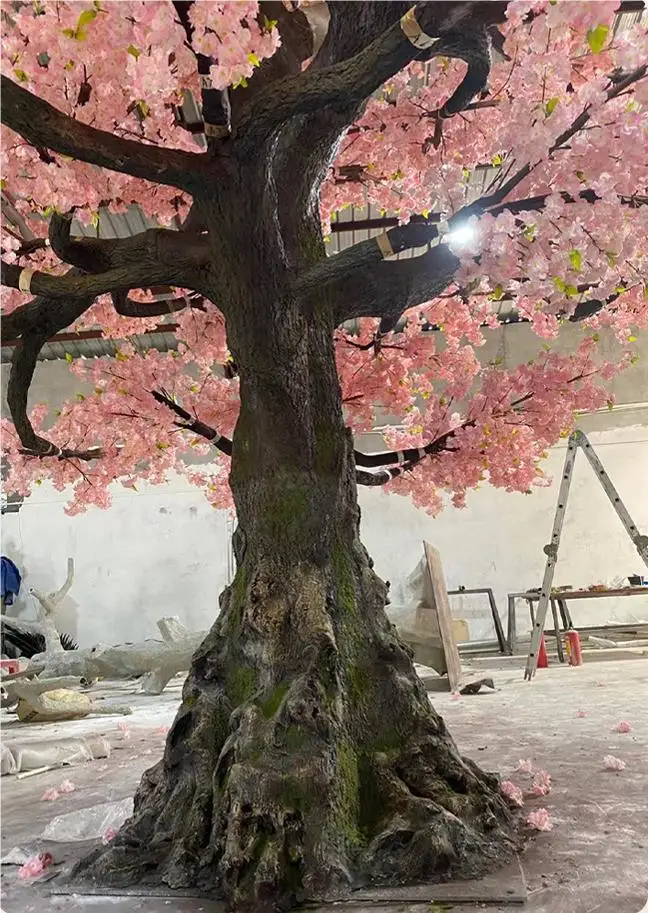Realistic Cherry Blossom Artificial Tree Simulation Of Natural Tree For