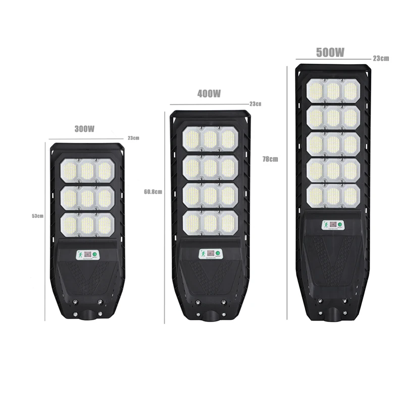 Integrated High Brightness Solar Street Light Remote Control 300W 400W 500W All in One Solar Lights Outdoor Street
