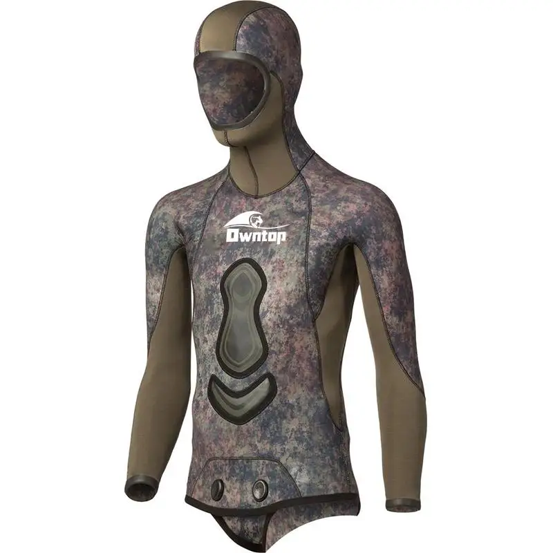 Custom Camouflage China Spearfishing Diving Wetsuit Open Cell 5mm Cr