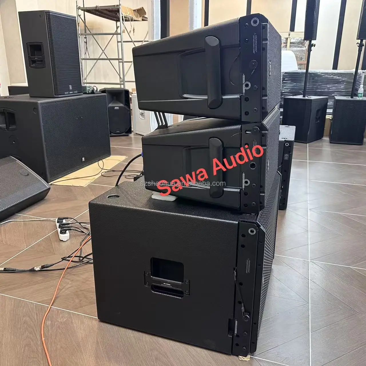 HDL 28-A Active Dual 8 Inch Two-way Line Array Model Top Quality Wood Outdoor Activities Speaker Pro Sound System for Events