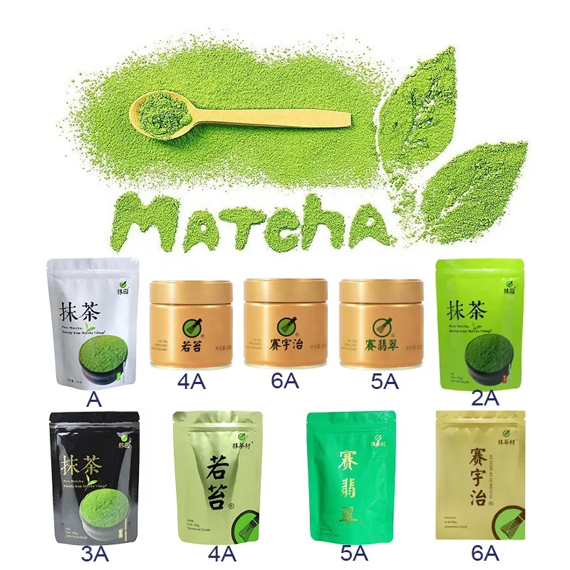 AAAAAA Ceremonial Grade Organic Matcha Powder Bulk Wholesale Premium Matcha Tea Private Label Cafe Shop Retailer Supplier Box
