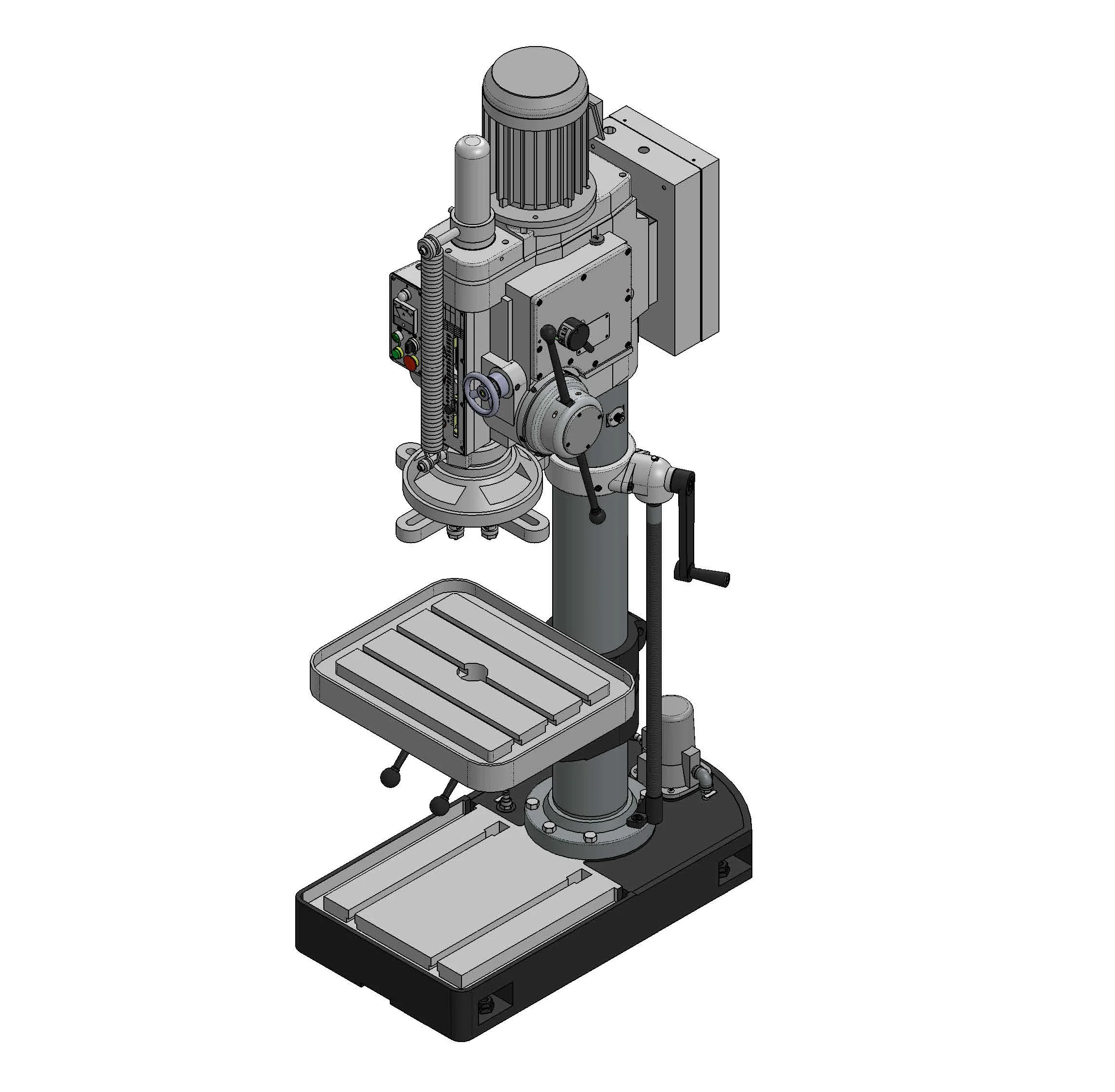 Column Drilling Tapping Machine Square Table 460x560mm Coolant Pump ...