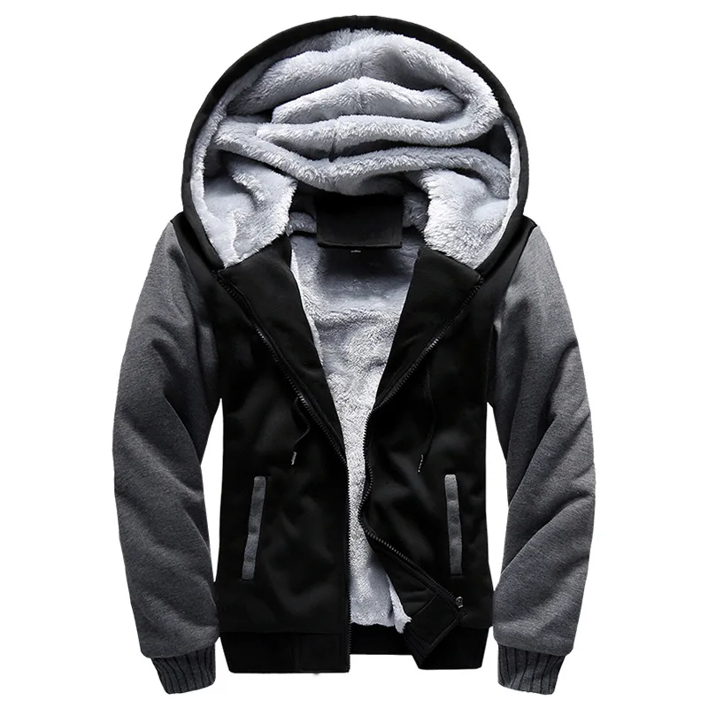 Winter Sports Men's Hooded Sweatshirt Warm Stylish
