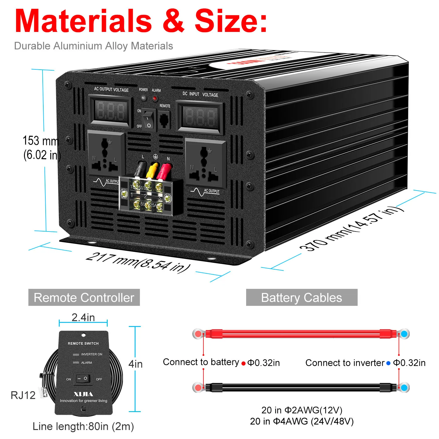 power inverter 3200w pure sine wave