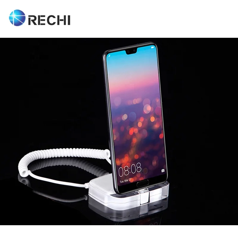 RECHI Retail Merchandising Display Security System for Cell Phone Anti-theft Display Security Display Stand Holder Protex HT03