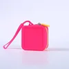 Two-tone red (73-grade silicone small square bag 82*82*5)