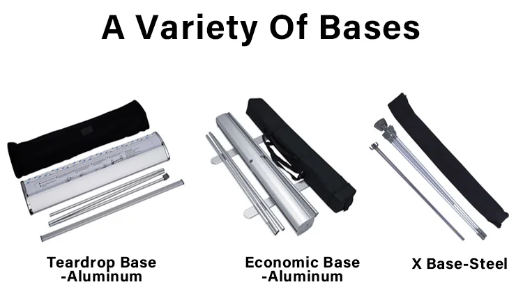 Custom Roll up Banner With Sturdy Base and Retractable Mechanism for Easy Setup and Storage