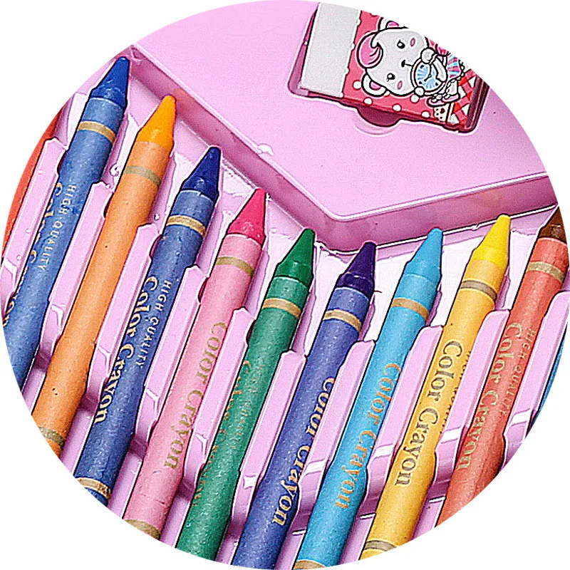 PINK/BLUE 145PC DRAWING COLOUR SET, Packaging Type: Box