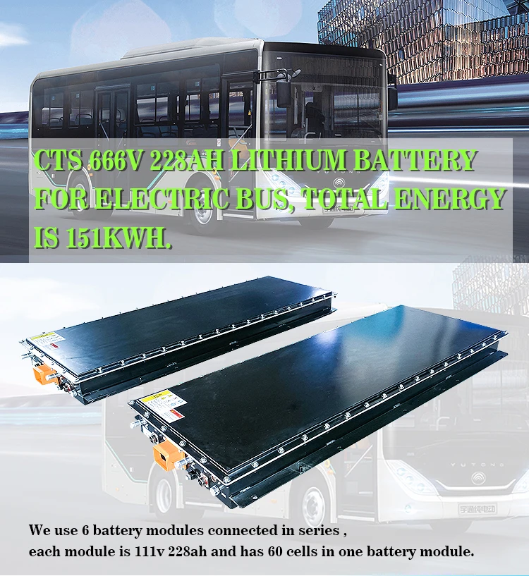 CTS 600V/400V/300v/144V/96V  Lifepo4 Battery pack for Bus/truck/EV supplier