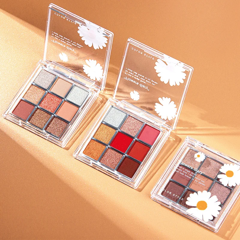 Matte Pearl Light Color Eye Shadow Palet 9 Colors Matching  CreatIng Perfect Eyes Eye Shadow Palette