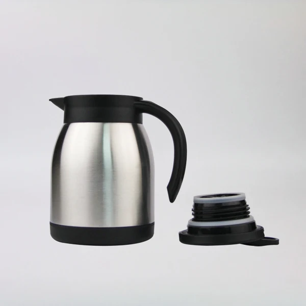 Double Wall Stainless Steel Thermal Insulation Vacuum Teapot Coffee Thermos  Jug