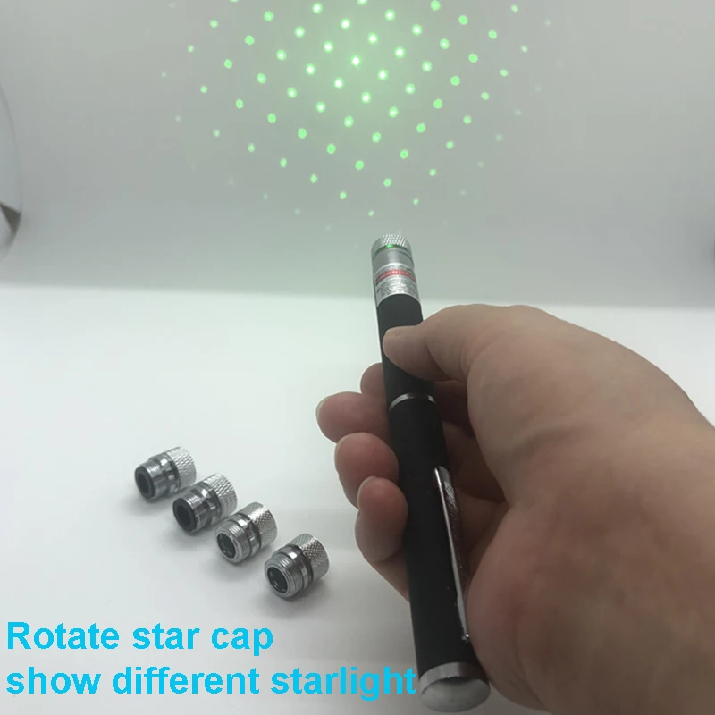 Multi Pattern Heads Star Laser Red Blue Green Pointers 5 in 1 Pointer Laser Light Cat Laser Pen Star