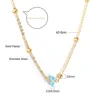 Collier-Bleu clair