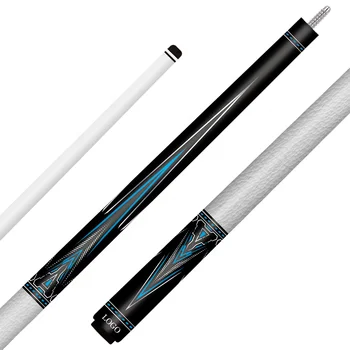 TQG-TZ-001-1 1/2 Split 12..5mm  with Multiple Designs Steel Joint and Label   Maple Butt Billiards Cue  Carbon Fiber Pool Cue