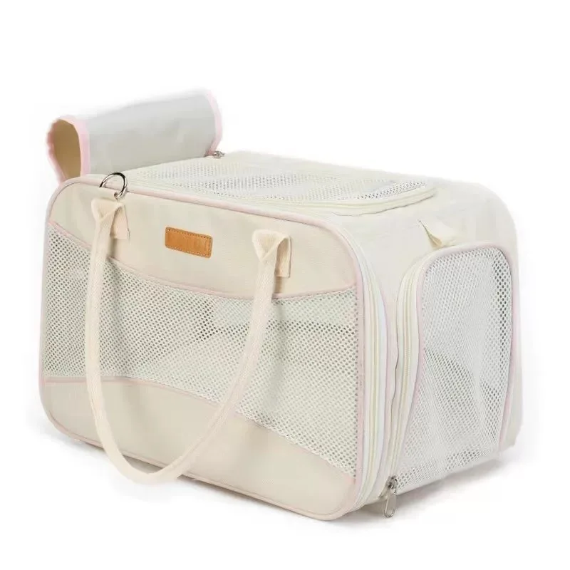 Custom Fashion Style Eco Friendly Material Foldable Bag with Custom Large Capacity Carry Portable Cat Bag for Pet