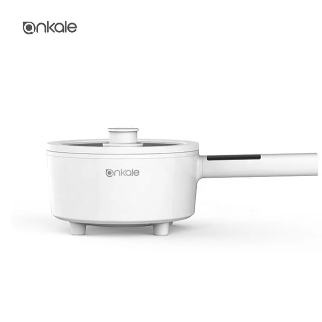 Ankala 2.5L/3.0L Fashion Design easy control Kitchen cooking skillet electric pan with steamer electric frying pan