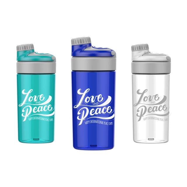 Custom 20oz Tritan PE PC Material Gym Sport Shake Bottle 600ml BPA-Free Adult-Friendly Travel Direct Drinking Outdoor Running