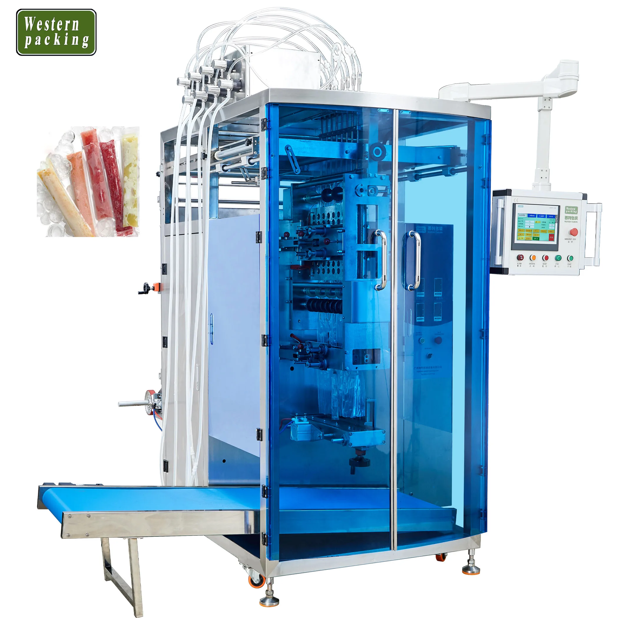 Small Sachet Automatic Vertical Ice Lolly Packing Machine