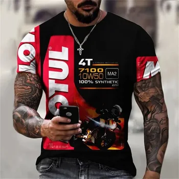 2024 Summer New Men's 3D Digital Printed T-Shirt Hot Selling Short Sleeved for Work 100% Polyester European American Style