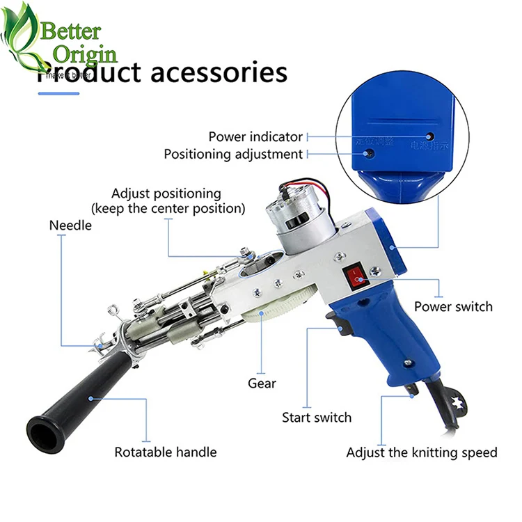 新品未使用　タフティングガン　ブルー　スピード発送　ラグ　マニュアル付き imgrc0174196680.jpg