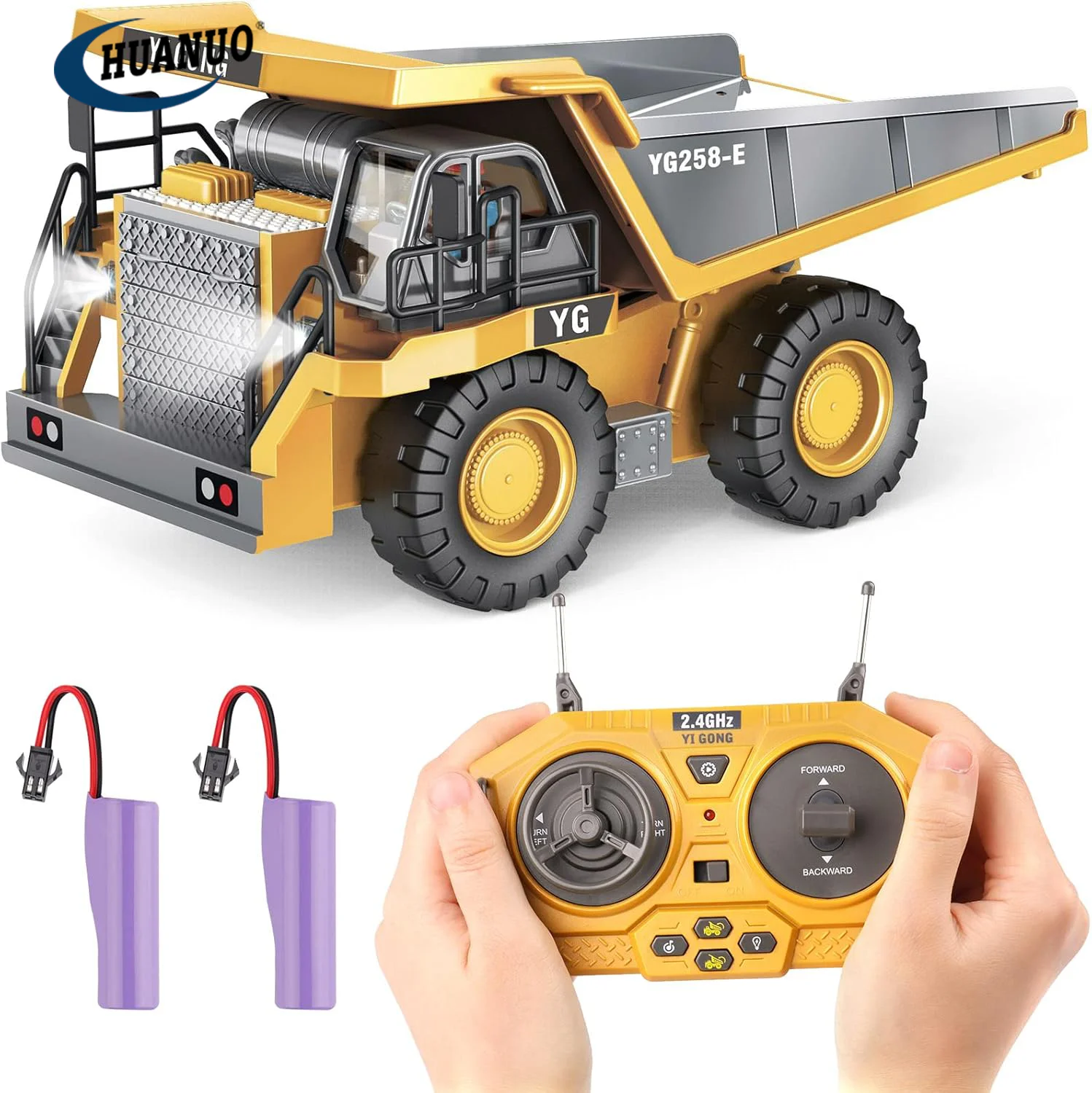 2.4G 1/24 9WD RC Dump Truck Toy - Fun for Adults & Kids