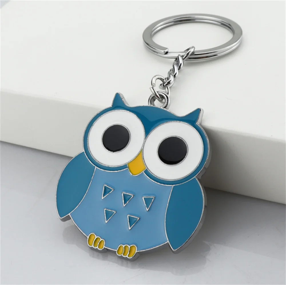 animal Keychain owl engraved keyring BOXED Personalised
