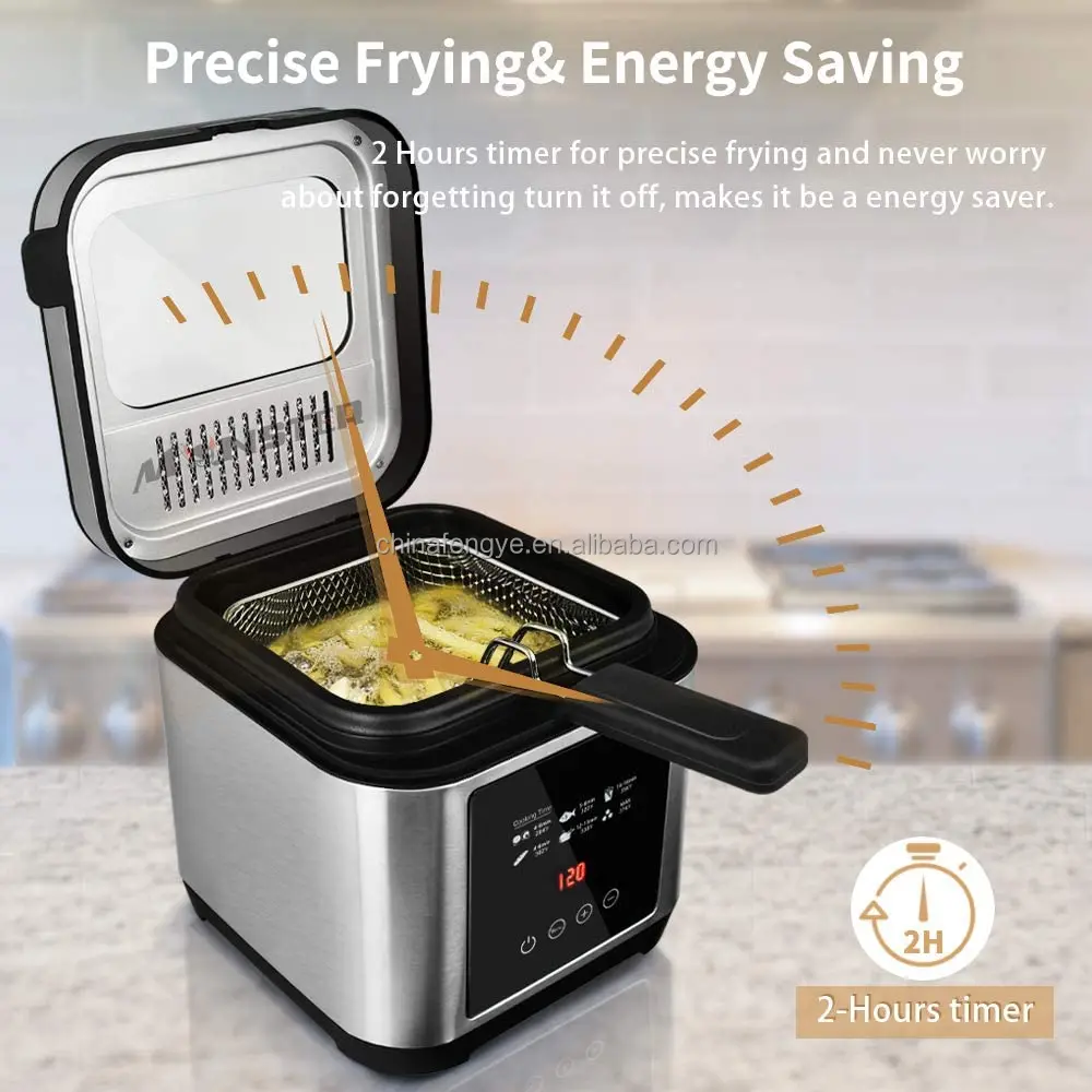 2.5l Electric Deep Fryer With Digital Control - Buy Deep Fryer Electric ...