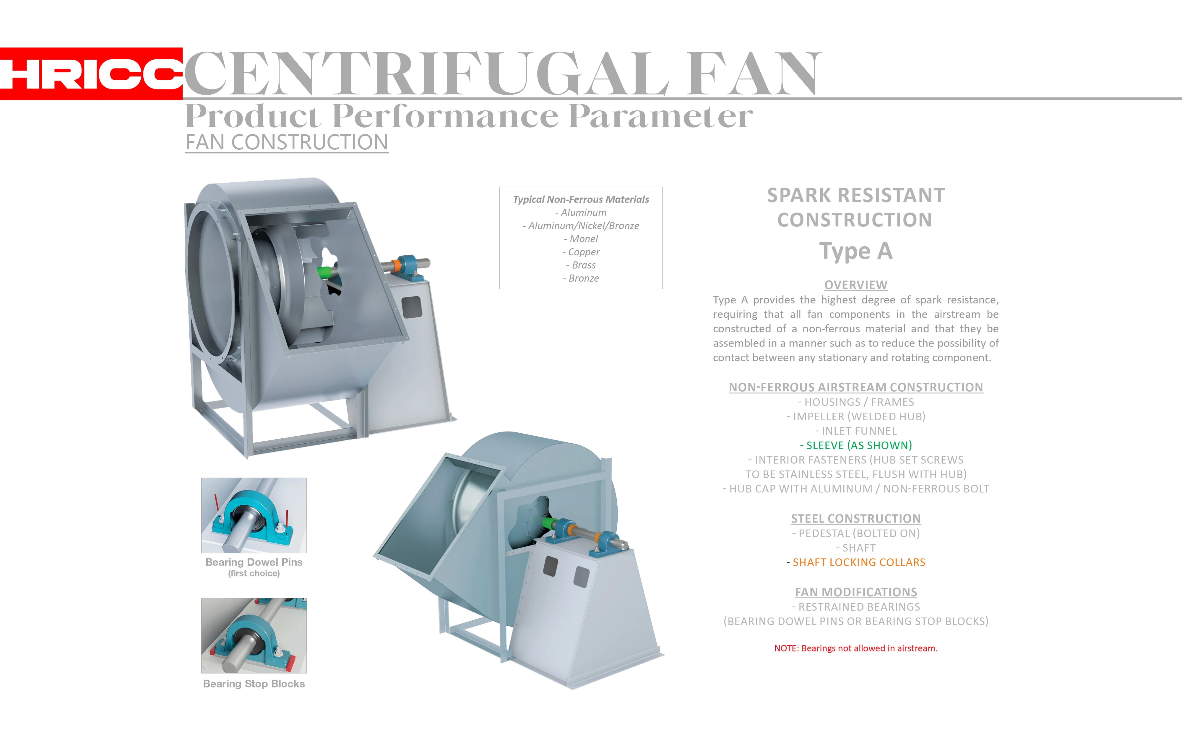 Industrial Centrifugal Backward Fan, Cast, Copper - detail 4