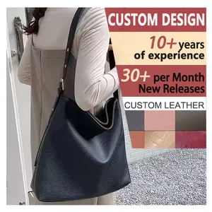 2026 Autumn Large Capacity Tote Bag Retro Soft Leather Messenger Bag High Quality PU Leather Shopping Bags