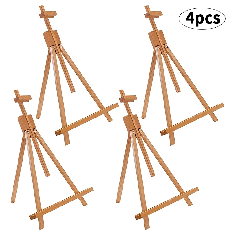 Tabletop Display Stand  Artist canvas  Easel,Beechwood Tripod for kids  Painting easel artists painting set wood easel stand