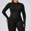 Manga larga-Negro