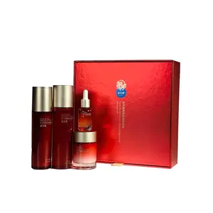 Oriental Orchid Rejuvenating Anti-Aging Hyaluronic Acid Facial Gift Box Four-Piece Set for Face Care and Gifting
