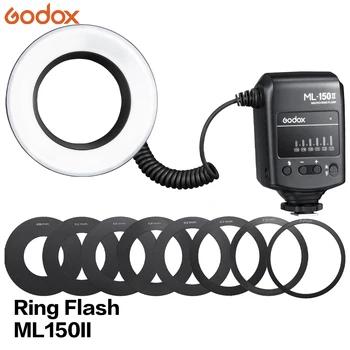 Godox ML-150II ML150II Macro Ring Flash 5800K Ring LED Light Speedlite Flash Light for Canon Nikon Sony Fuji Olympus DSLR Camera detail image