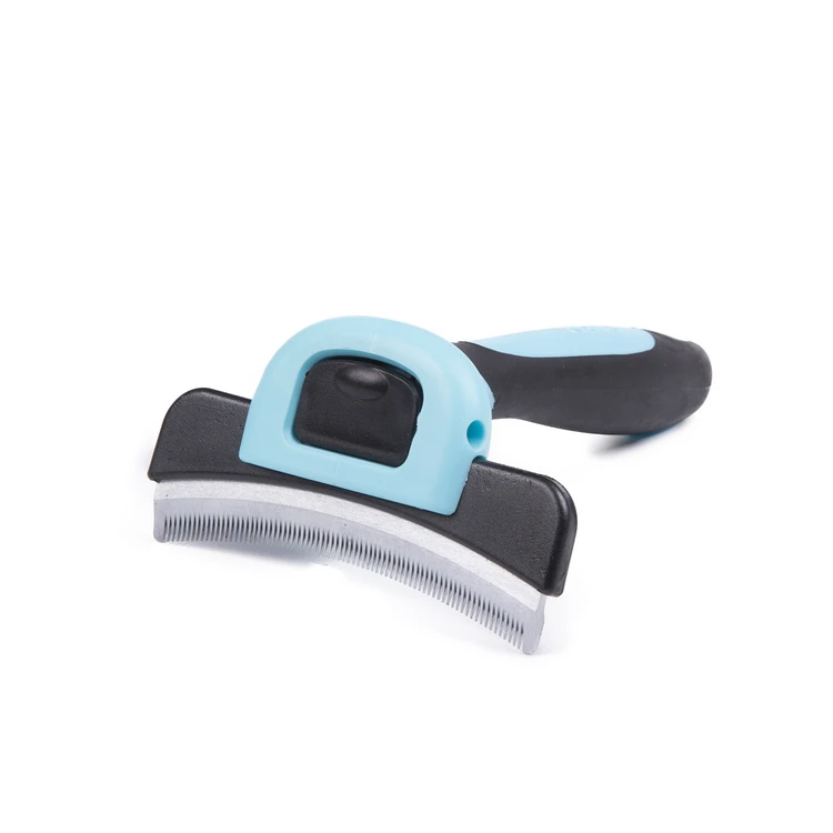 Pet Grooming Brush Curve Blade Deshedding Tool Effectively Reduces Shedding by up to 95% for Dogs and Cats