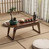 Mesa flotante para mirador [Color nogal, 80 cm de largo]