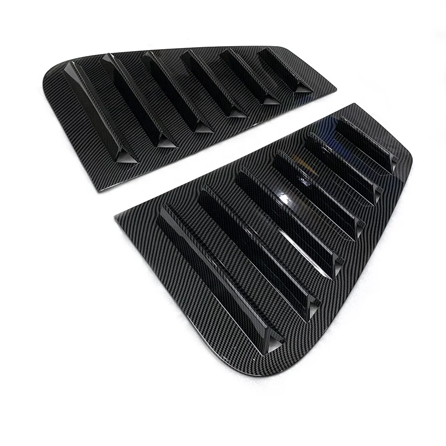 Auto Exterior Accessories ABS Carbon Fiber Rear Windows Louvers for Volkswagen VW Golf 4 Vent Scoop Cover Trim Window Blinds
