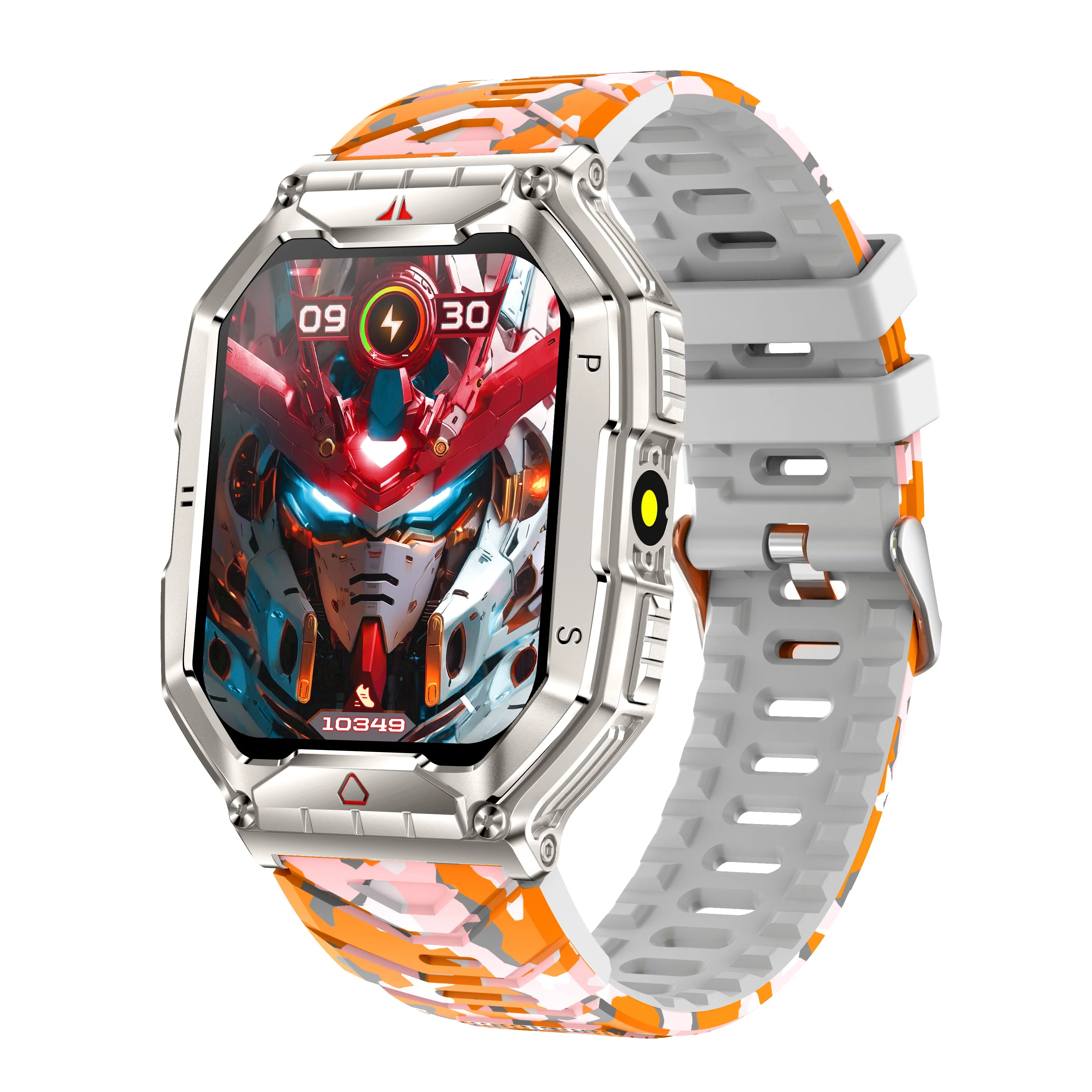 2025 Outdoor Sports Smart Watch for Men 650mAh BT Call Compass Waterproof Blood Oxygen Heart Rate Monitoring KR82 Smartwatch