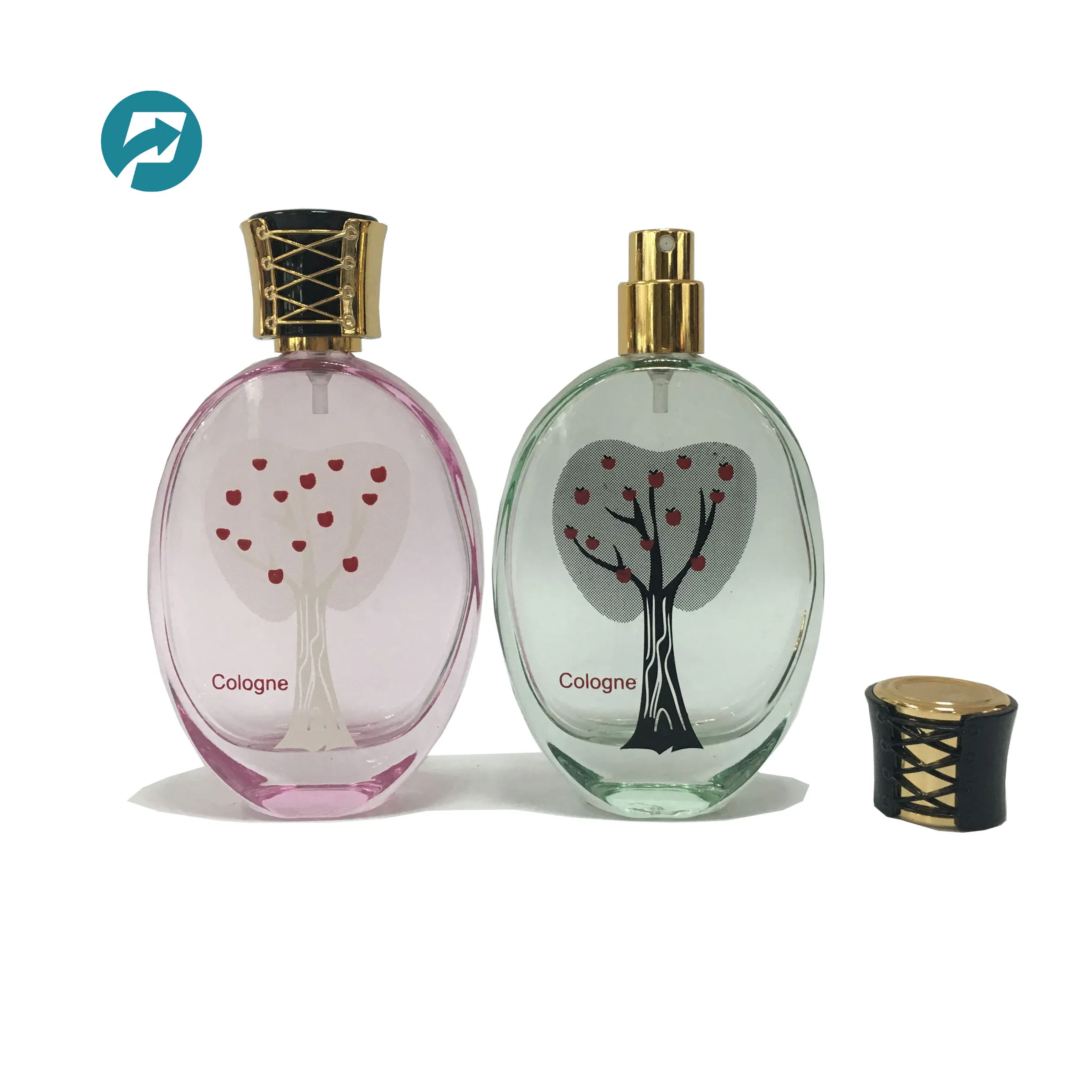 oval shaped perfume bottle