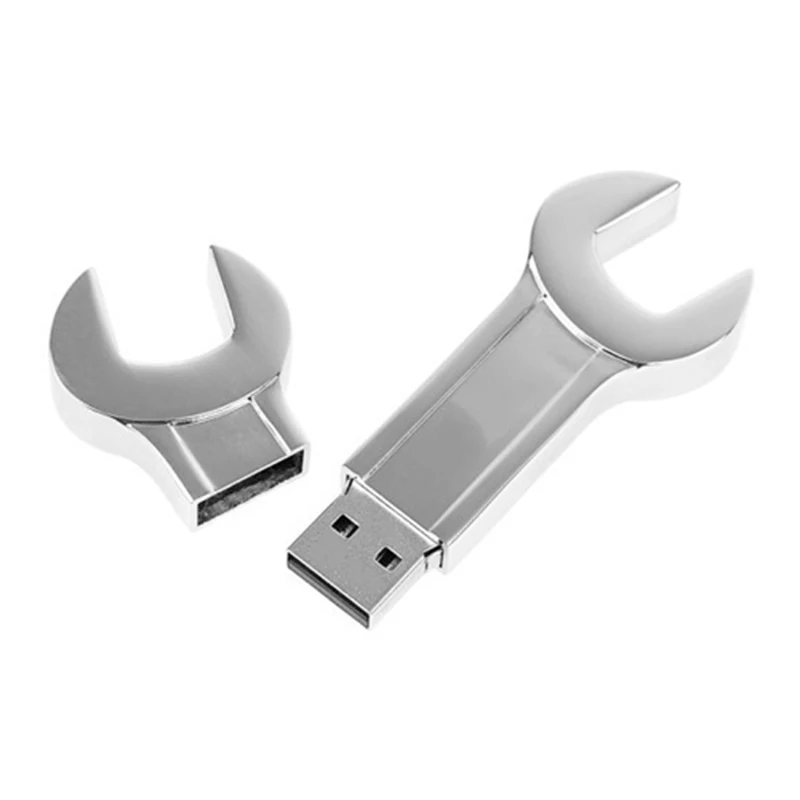 Gitra Factory Shenzhen 4GB USB 2.0 Flash Memory Pen Drive Hand Tools Spanner & Wrench Custom Laser Logo 8/16/32/64 GB Options