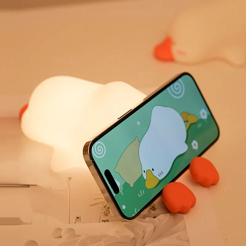 ICARER FAMILY Nachtlicht Ente - USB-aufladbare Kinderlampe Mit 3 Helligkeitsstufen