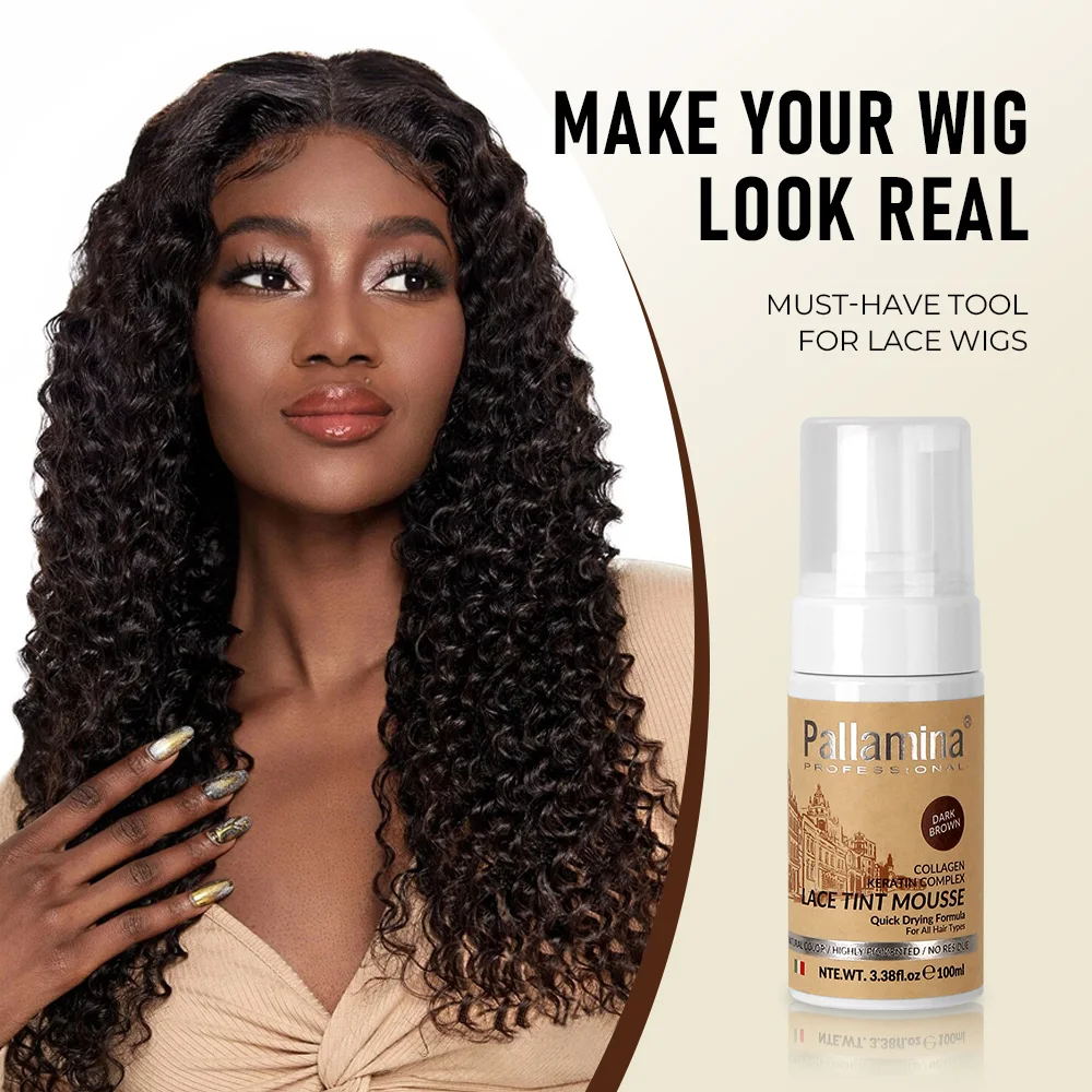 Pallamina Lace Tint Mousse Professional Styling Tint Mousse Lace Wig Hair  Extension Front Melt Lace Tint Mousse