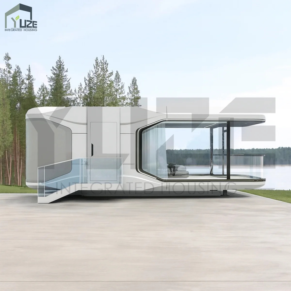 Transparent Design Space Capsule House for Hotel Cultural Tourism Accommodation Projects Villa and Office Building