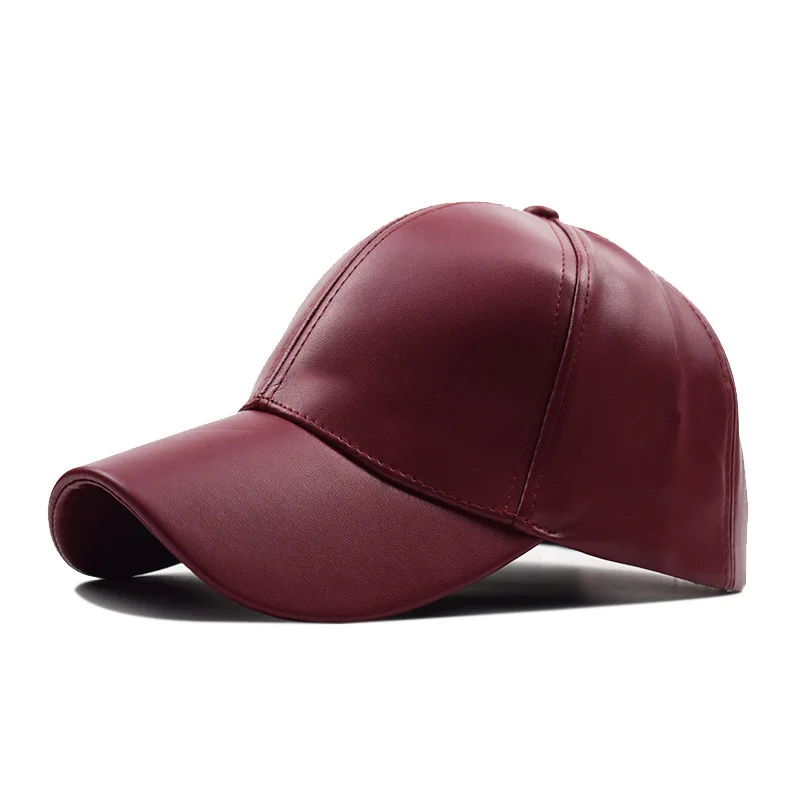 12 Colors Classic PU Baseball Cap Adjustable Mens Baseball  display picture 1