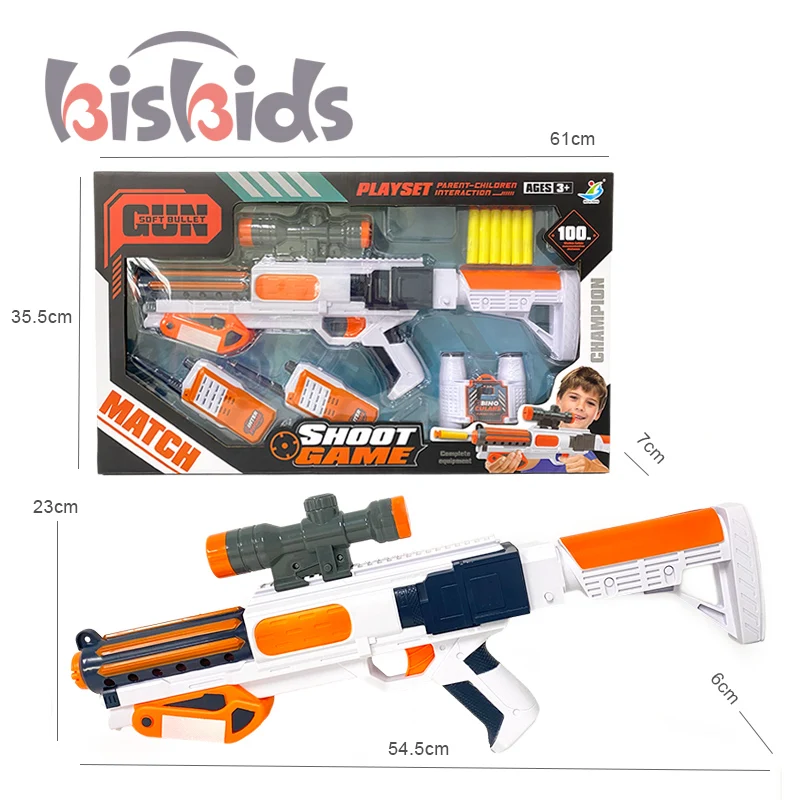 55CM Realistic Shell Ejecting Toy Gun Soft Graffiti Assemble Air Soft Bullet Police Set Shell Ejecting Most Popular Toy Gun