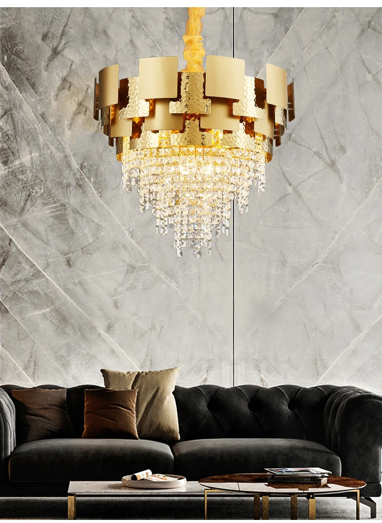Luxury Gold Crystal Chandeliers - Elegant Lighting Solutions