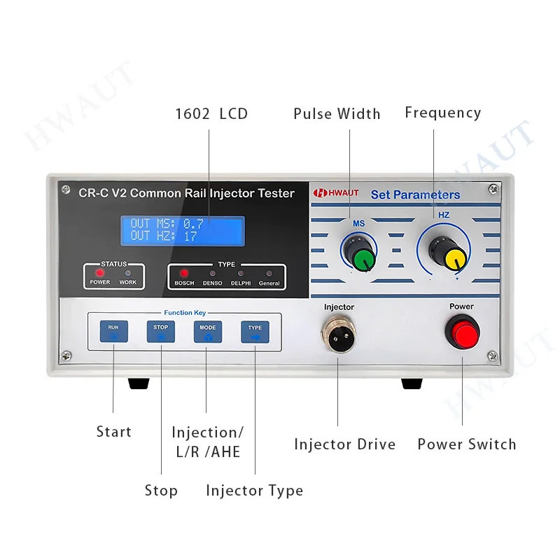 Multifunction CR-C Diesel Common Rail Electronic Injector Tester and  S60H Nozzle Validator Test Diagnosis Tool Kit for Siemens