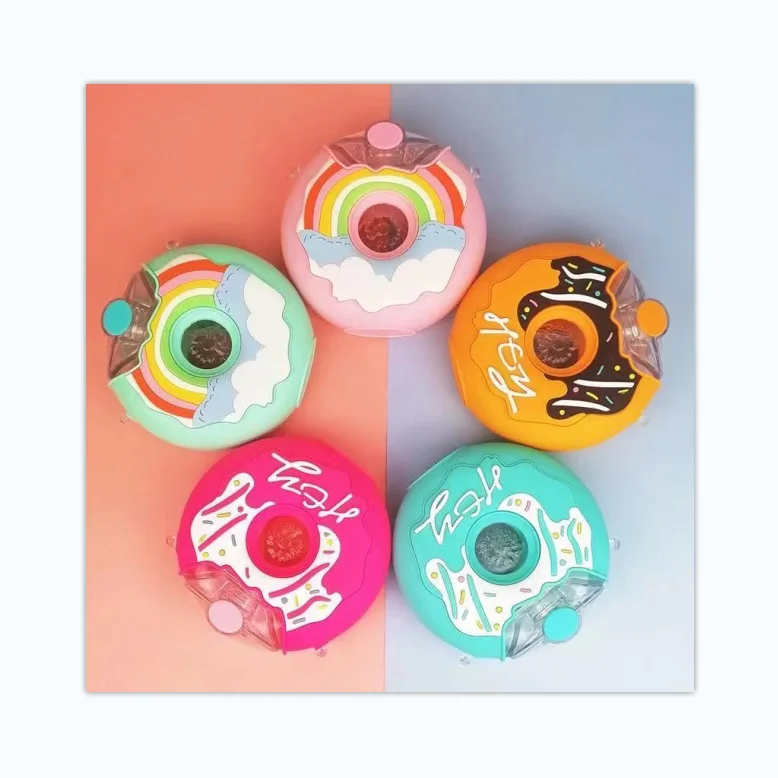 Water Cup Children Portable Water Bottle Donut Creative Leak Proof