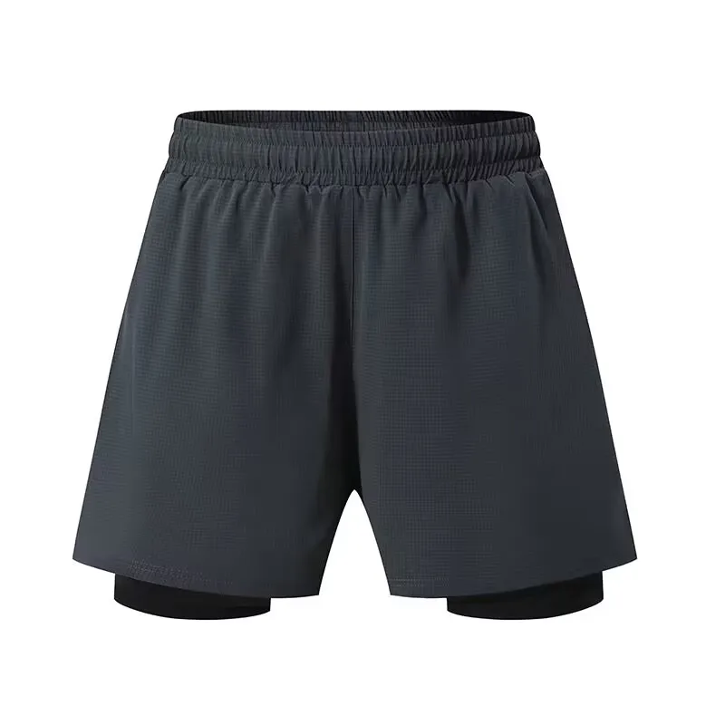 2023 Summer New Sports Pants Shorts Men's Running Pants Piece Fiess Pants Quick Drying Training Trousers With Pockets886_voghion.com